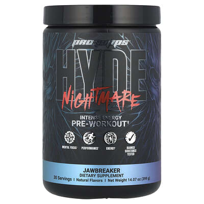 ProSupps, HYDE® Nightmare, Intense Energy Pre-Workout, Jawbreaker, 14.07 oz (399 g)