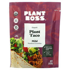 Plant Boss, Organic Plant Taco Meatless Crumbles, Mild, 3.35 oz (95 g)