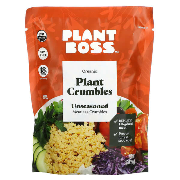 Plant Boss, Organic Plant Crumbles, Unseasoned, 3.17 oz (90 g)