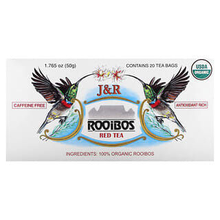 J&R Port Trading, Rooibos Red Tea, Caffeine Free, 20 Tea Bags, 1.765 oz (50 g)