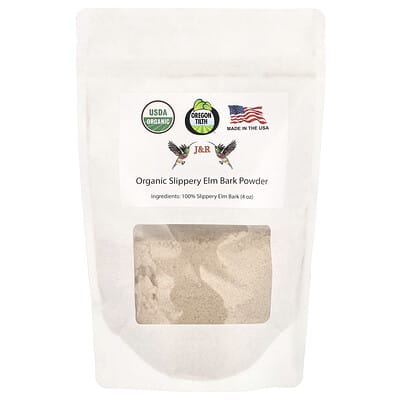 J&R Port Trading, Organic Slippery Elm Bark Powder, 4 oz.