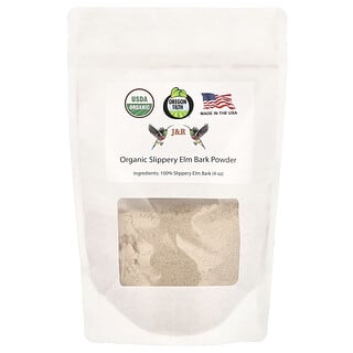 J&R Port Trading, Organic Slippery Elm Bark Powder, 4 oz