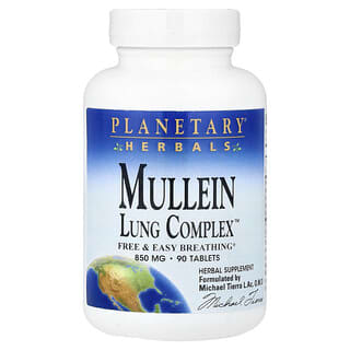 Planetary Herbals, Mullein, Lung Complex™, 90 Tablets