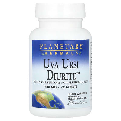 Planetary Herbals, Uva Ursi Diuretic™, 72 Tablets