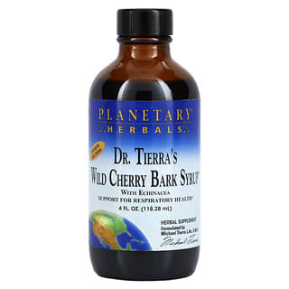 Planetary Herbals, Dr. Tierra野櫻桃樹皮糖漿，4 液量盎司（118.28 毫升）