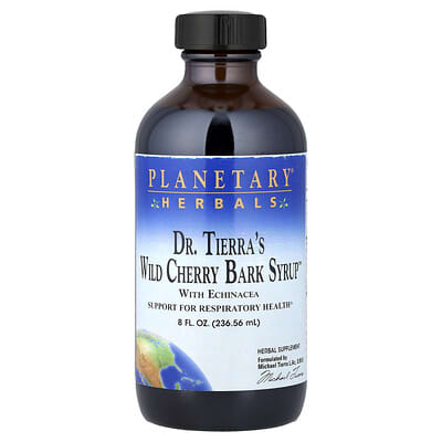 Planetary Herbals, Dr. Tierra Wild Cherry Bark Syrup™, 8 fl oz (236.56 ml)
