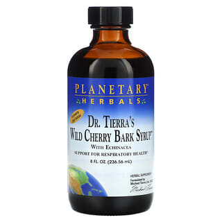 Planetary Herbals, A Xarope da Casca de Cereja Selvagem da Tierra, 236,56 ml (8 fl oz)