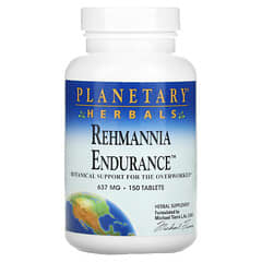Planetary Herbals, Rehmannia endurance, 637 mg, 150 Comprimés