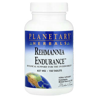 Planetary Herbals, Resistencia Rehmannia, 637 mg, 150 comprimidos