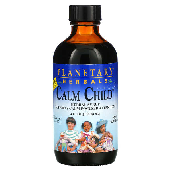 Planetary Herbals, Calm Child儿童镇静液，草本糖浆，4液体盎司（118.28毫升）