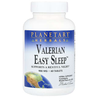 Planetary Herbals, Valerian Easy Sleep ™, 60 таблеток