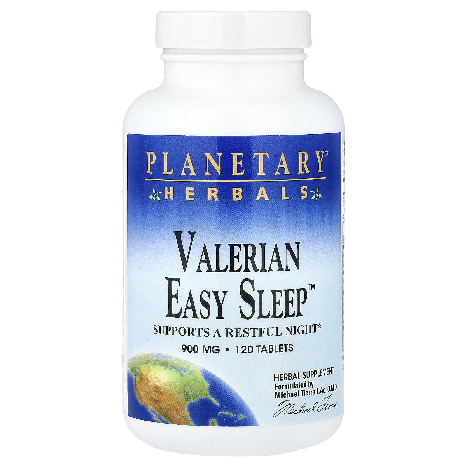 Planetary Herbals, Valerian Easy Sleep™, 120 таблеток