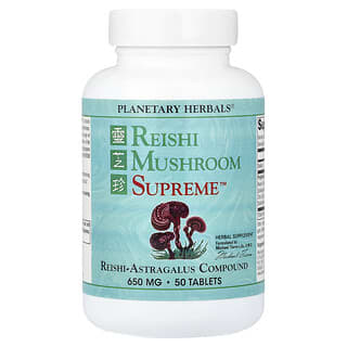 Planetary Herbals, Reishi Mushroom Supreme™, 50 Tablets