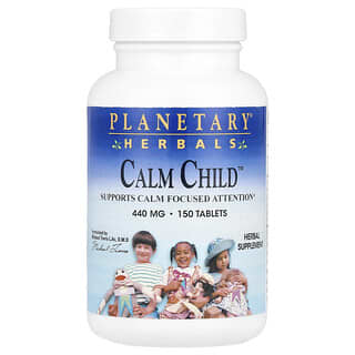 Planetary Herbals, Calm Child, 440 mg, 150 tabletek (220 mg na tabletkę)