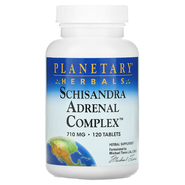 Planetary Herbals, Complexo de Schisandra Adrenal, 710 mg, 120 Comprimidos