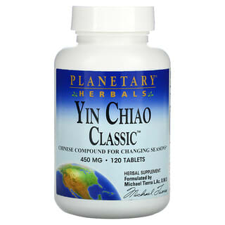 Planetary Herbals, Yin Chiao Classic, 450 мг, 120 таблеток