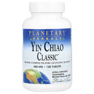 Planetary Herbals, Yin Chiao Classic, 450 мг, 120 таблеток
