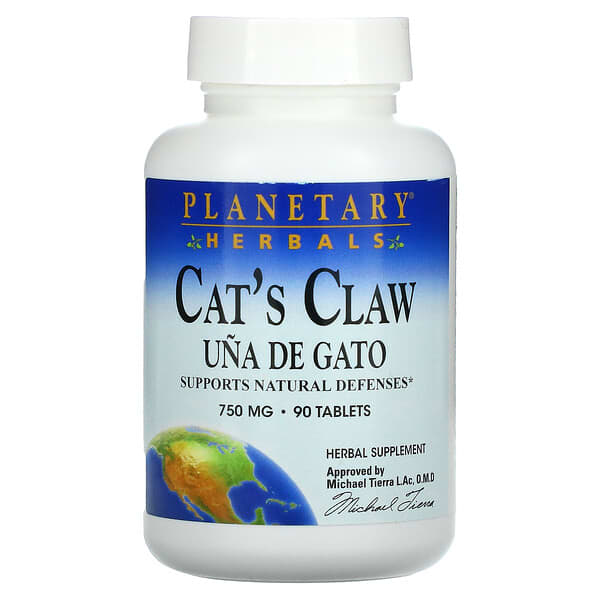 Planetary Herbals, Cat's Claw, Uña de Gato, 750 mg, 90 comprimidos