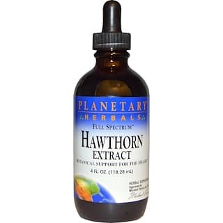 Planetary Herbals, Spectre complet, Extrait d’aubépine, 4 fl oz (118,28 ml)