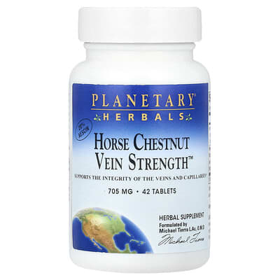 Planetary Herbals, Buckeye Vascular Strength Support™, 42 Tablets
