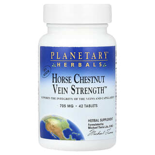 Planetary Herbals, Horse Chestnut Vein Strength ™, 42 таблетки