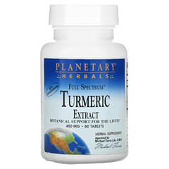 Planetary Herbals, Full Spectrum, Kurkuma-Extrakt, 450 mg, 60 Tabletten