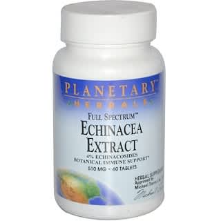 Planetary Herbals, Echinacea Extract, Full Spectrum, 510 mg, 60 Tablets