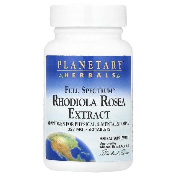 Full Spectrum™ Rhodiola Rosea Extract, 60 Tablets (327 mg Per Tablet)