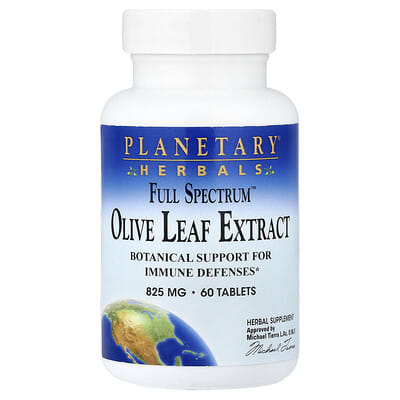 Planetary Herbals, Multifaceted™, Olive Leaf Extract, 825 mg, 60 Tablets