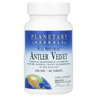 Planetary Herbals, Full Spectrum™ Antler Velvet, 250 mg, 60 Tablets (125 mg per Tablet)