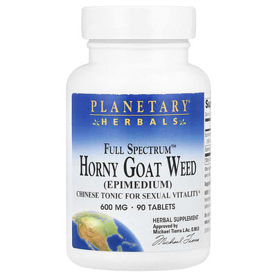 Planetary Herbals, Multifaceted™ Epimedium, 600 mg, 90 Tablets