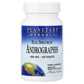Planetary Herbals, フルスペクトラム アンロドグラフィス、400mg、60タブレット