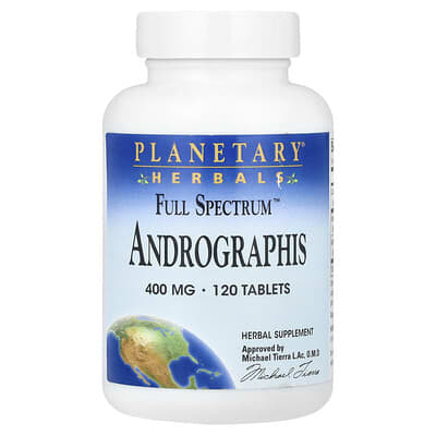 Planetary Herbals, Full Spectrum, Andrographis Paniculata, 400 mg, 120 Tablets