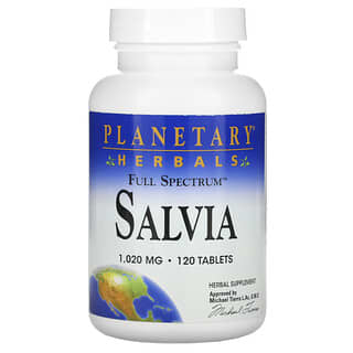 Planetary Herbals, Salvia, 1,020 mg, 120 Tablets