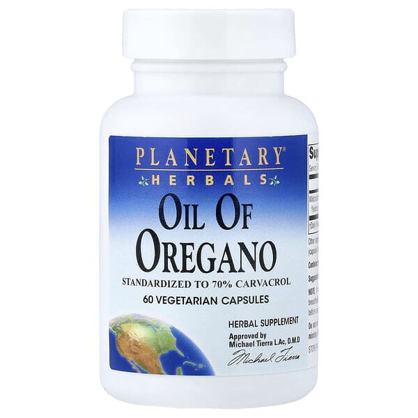 Oil Of Oregano, 60 Vegetarian Capsules (45 mg per Capsule)
