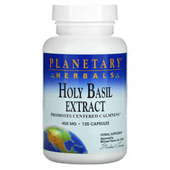 Planetary Herbals (بلانيتاري هربالز)‏, مستخلص الباسيل/نبتة الحبق المقدس، 450 ملغ، 120 كبسولة