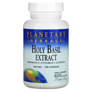 Planetary Herbals, Holy Basil Extract, 450 mg, 120 Capsules