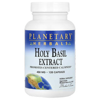 Planetary Herbals, Extracto de albahaca santa, 450 mg, 120 cápsulas