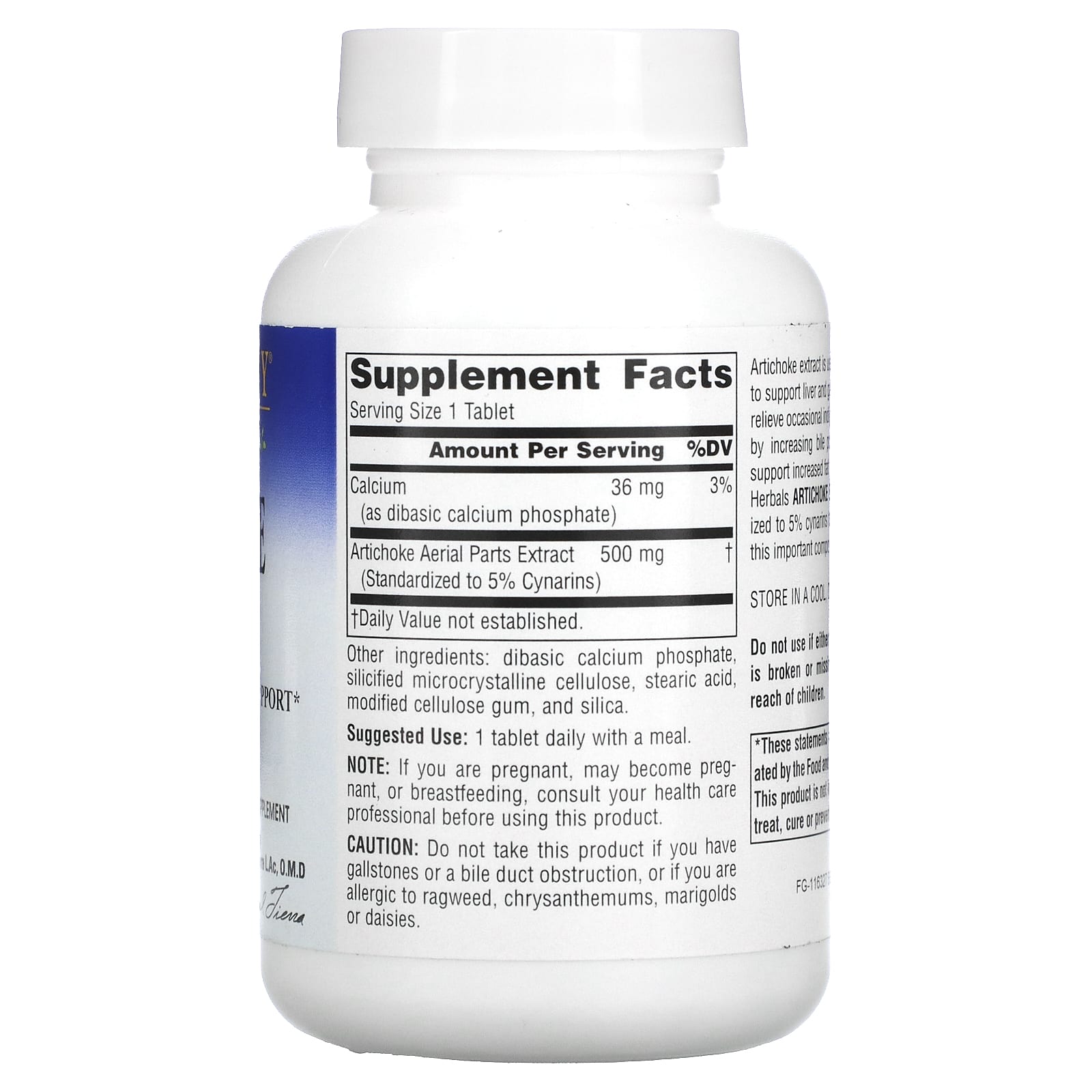 Herbals, Artichoke Extract, 500 mg, 120 Tablets