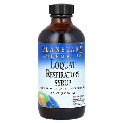 Planetary Herbals, Loquat Respiratory Support Syrup, 8 fl oz (236.56 ml)