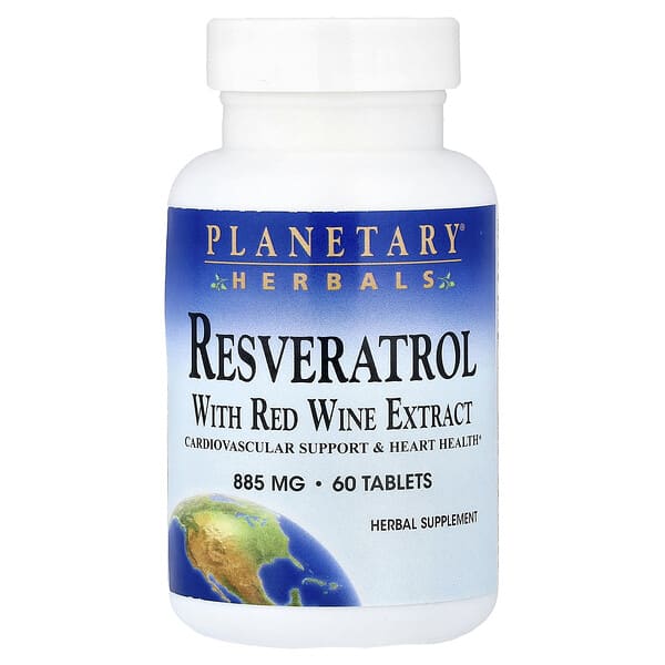Resveratrol With Red Wine Extract, 60 Tablets