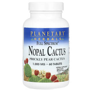 Planetary Herbals, Full Spectrum™ Nopal Cactus, 1,000 mg, 60 Tablets