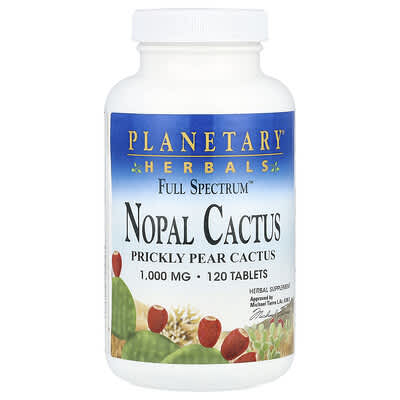 Planetary Herbals, Faceted Nopal, 1,000 mg, 120 Tablets