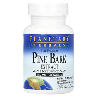 Planetary Herbals, Herbals, Full Spectrum™ Pine Bark Extract, 150 mg, 60 Tablets