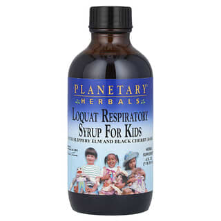 Planetary Herbals, Syrop oddechowy Loquat dla dzieci, 118,28 ml