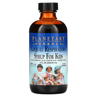 Planetary Herbals, Xarope respiratório de Nespereira para crianças, 8 fl oz 236.56 (ml)
