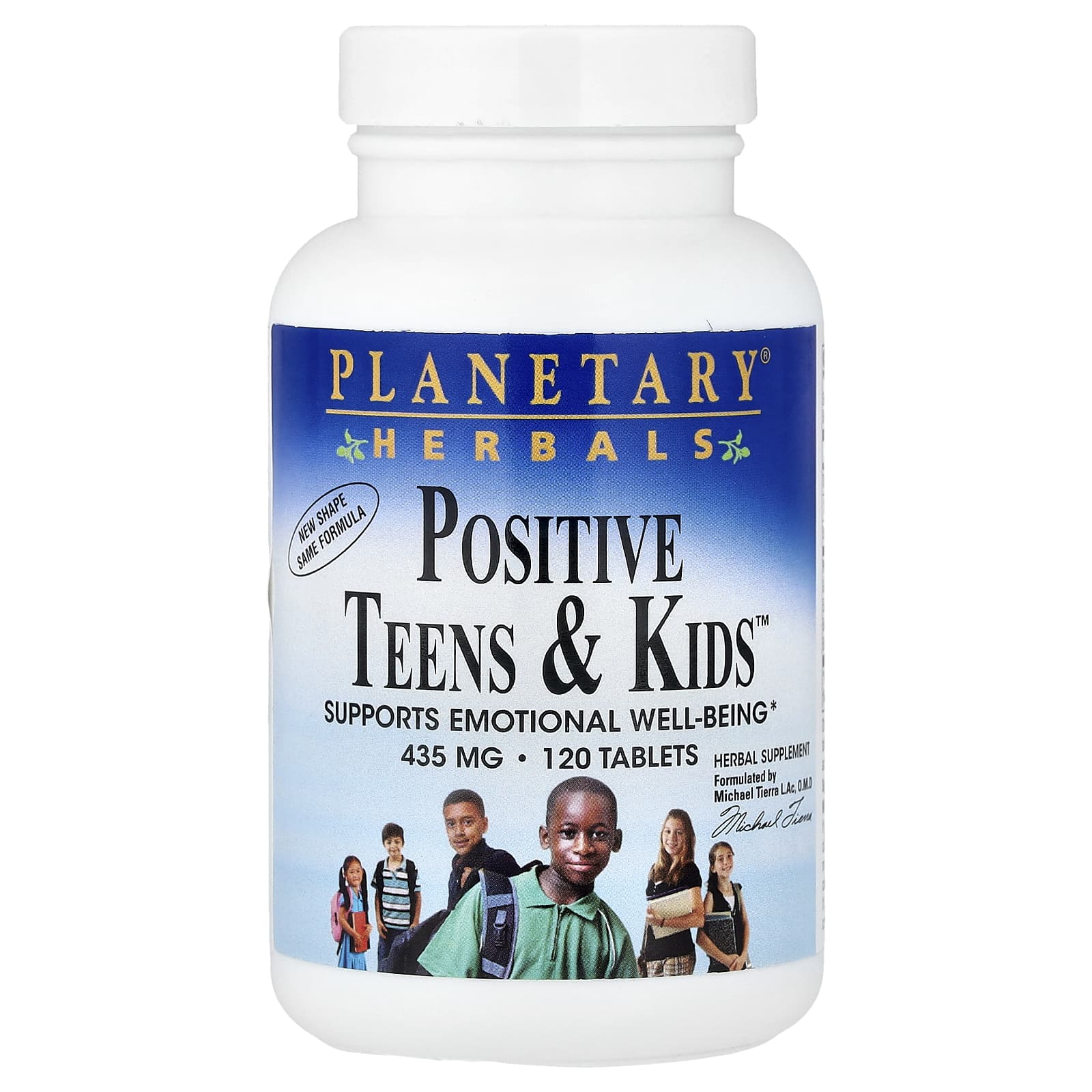 Planetary Herbals, Positive Teens & Kids™, 120 таблеток