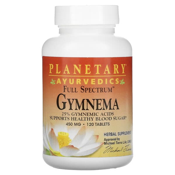 Planetary Herbals, Ayurvedics, Full Spectrum Gymnema, Vollspektrum-Gymnema, 450 mg, 120 Tabletten