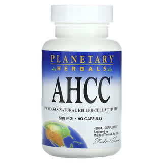 Planetary Herbals, AHCC , 250 mg, 60 Capsules
