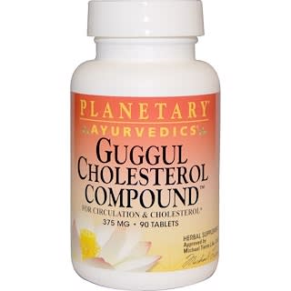 Planetary Herbals, Compuesto de colesterol guggul, 375 mg, 90 comprimidos